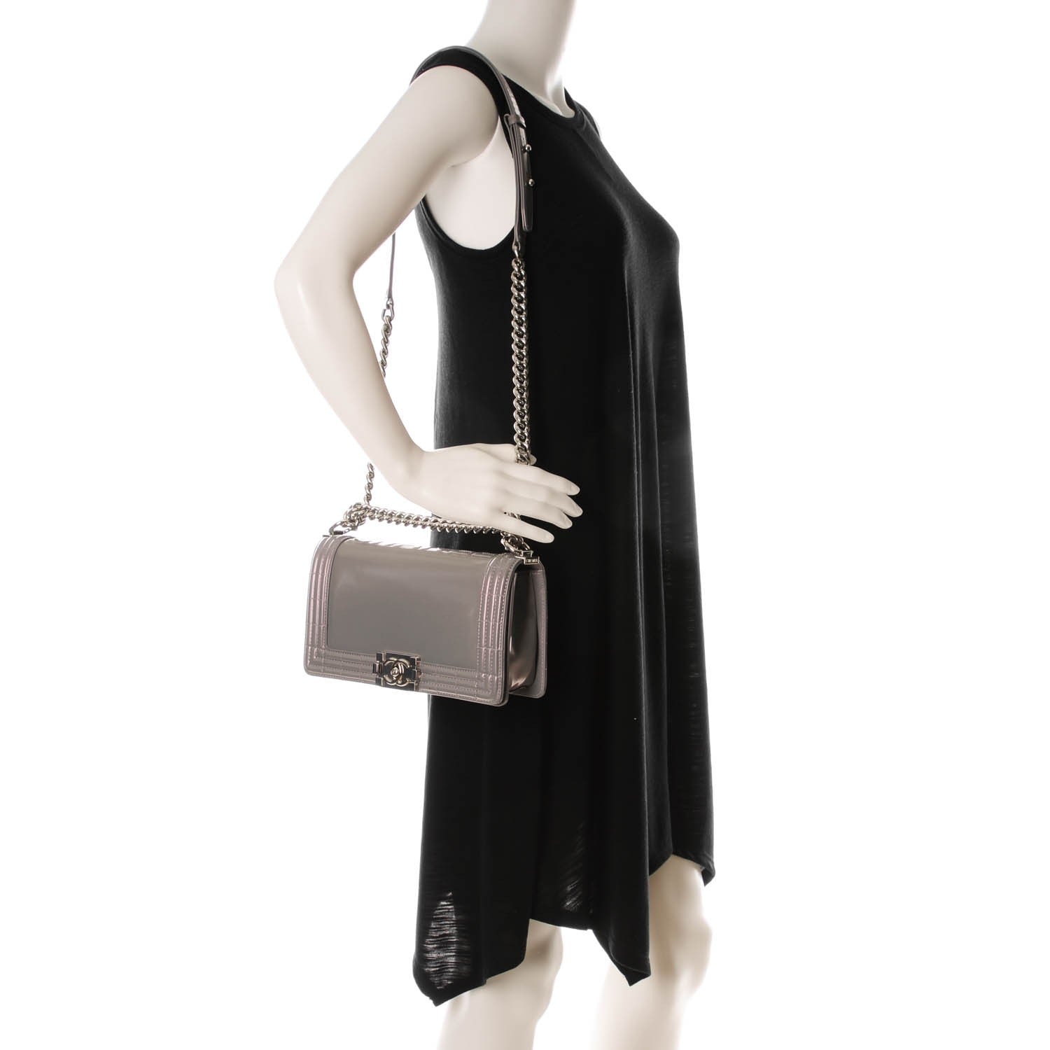 Chanel Glazed Calfskin Medium Boy Flap Iridescent 2 of 8