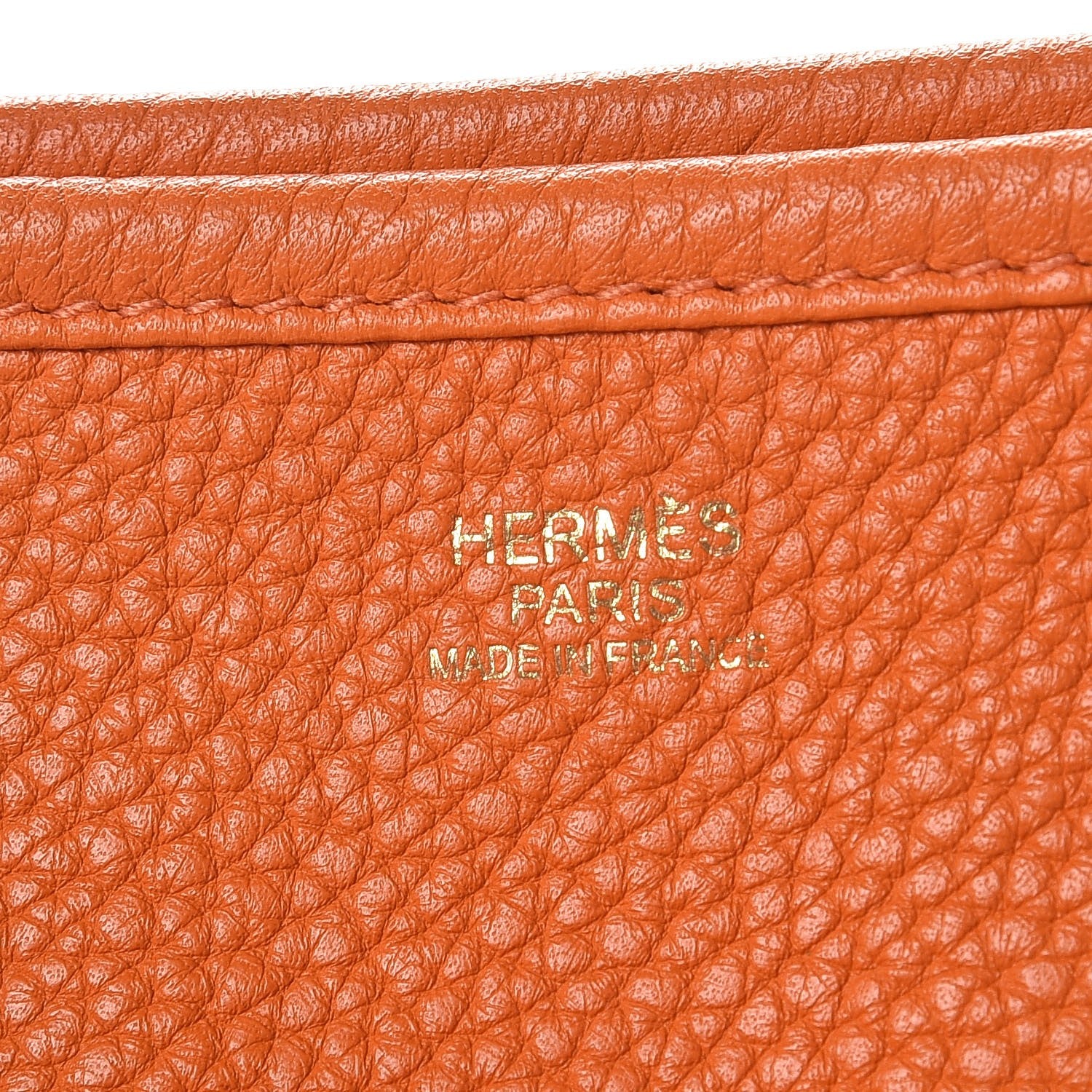Hermes Taurillon Clemence Evelyne III GM Orange 6 of 7