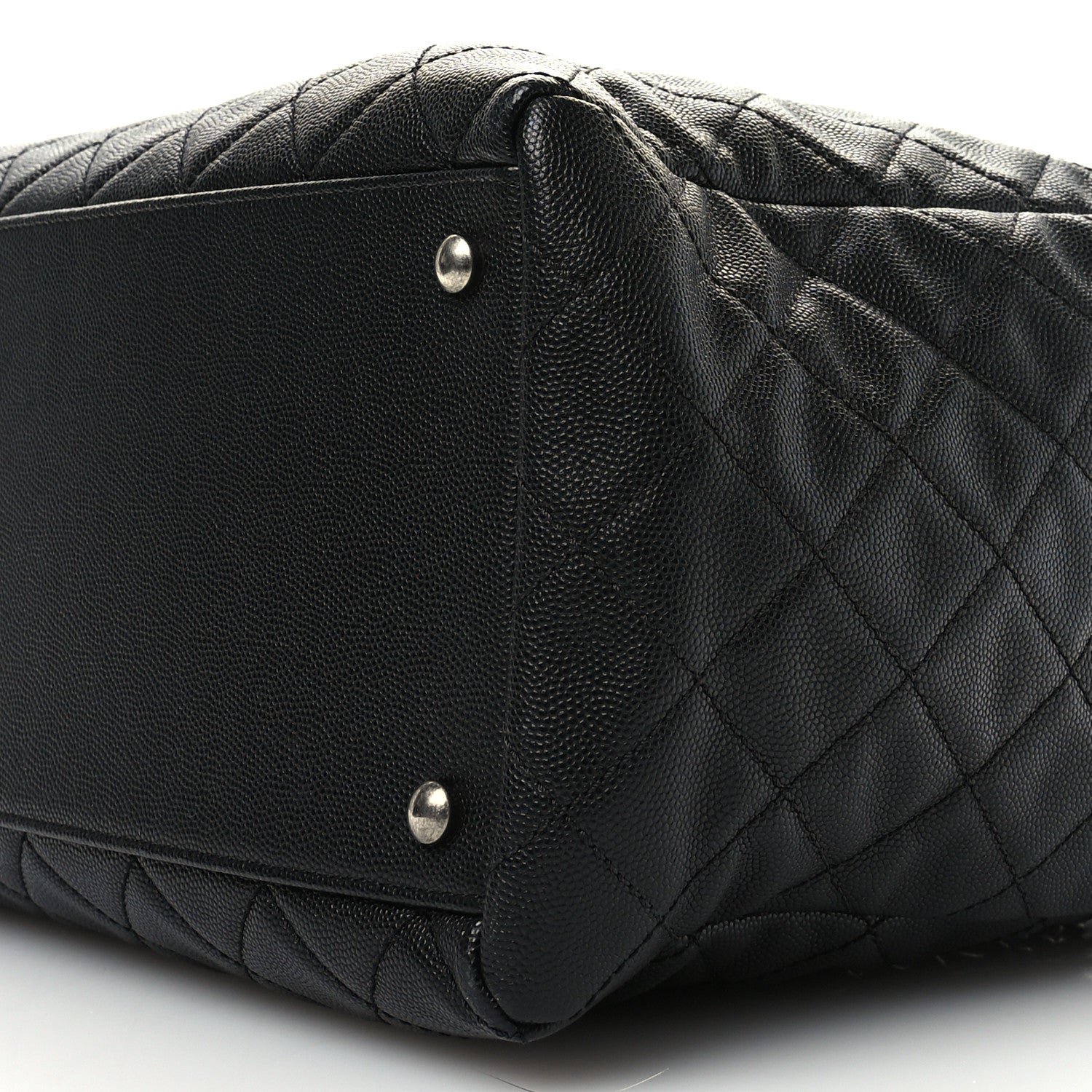 Chanel Caviar Quilted Large Coco Handle Shopping Tote Black 10 of 11