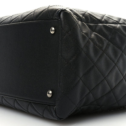 Chanel Caviar Quilted Large Coco Handle Shopping Tote Black 10 of 11