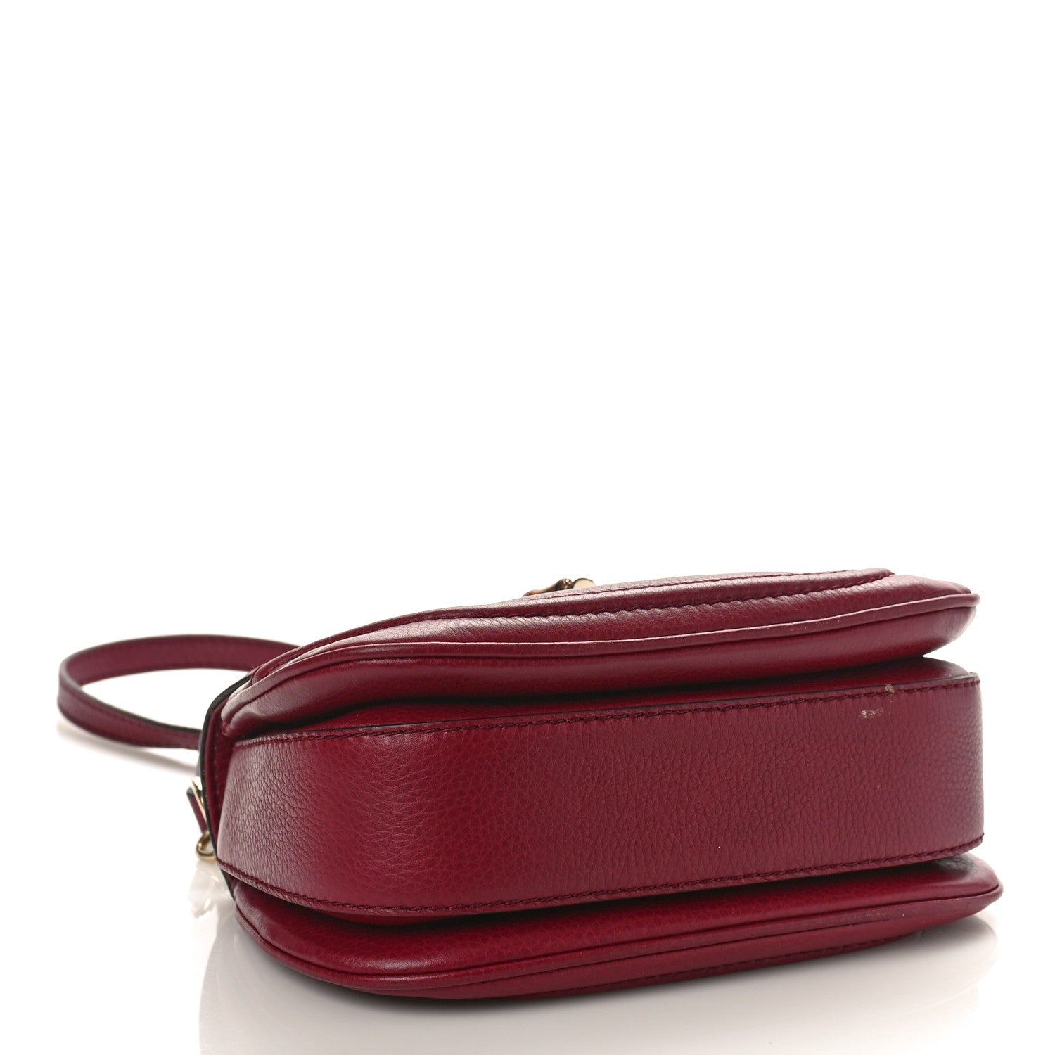 Gucci Calfskin Small New Bamboo Top Handle Bag Red 4 of 10