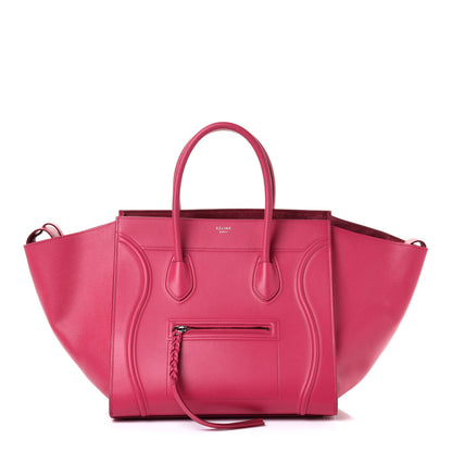 Celine Grained Calfskin Medium Phantom Luggage Fuchsia 1 of 10