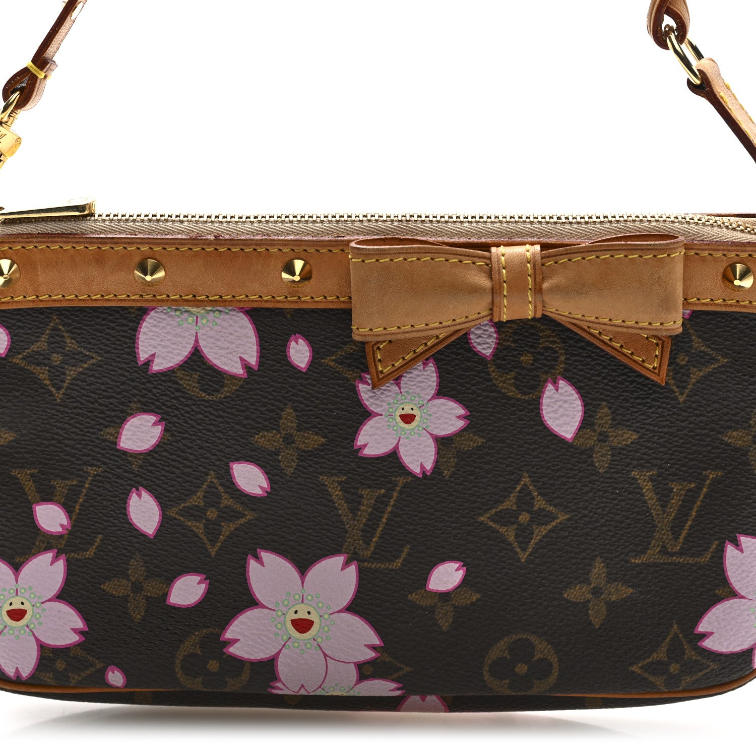 Louis Vuitton Monogram Cherry Blossom Pochette Accessories Brown 7 of 9