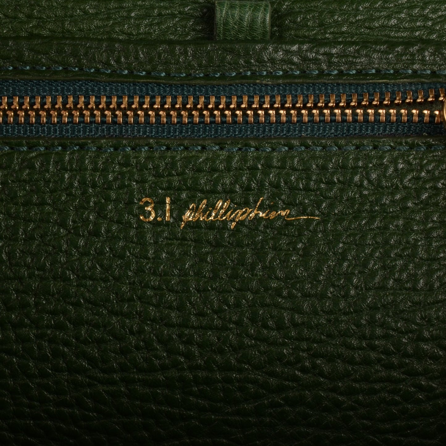 3.1 Textured Calfskin Medium Pashli Satchel Jade