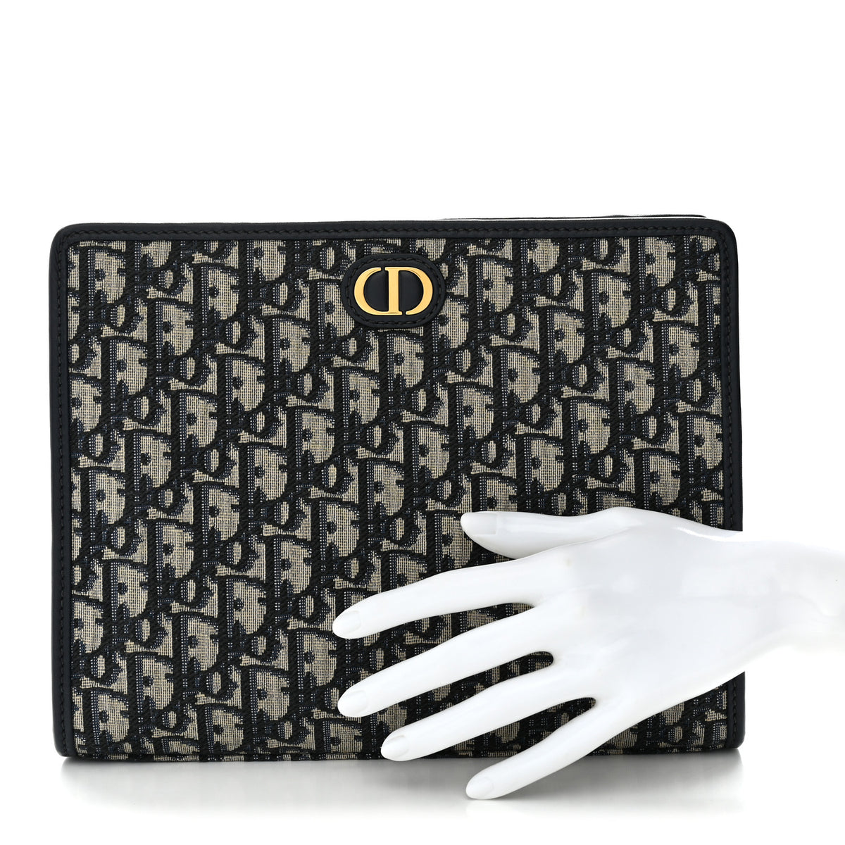 Christian Dior Oblique 30 Montaigne Pouch Blue 2 of 10