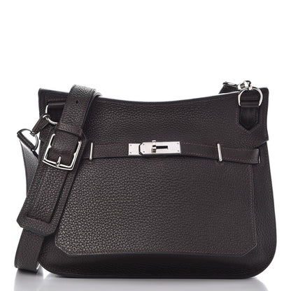Hermes Taurillon Clemence Jypsiere 28 Chocolate 1 of 14