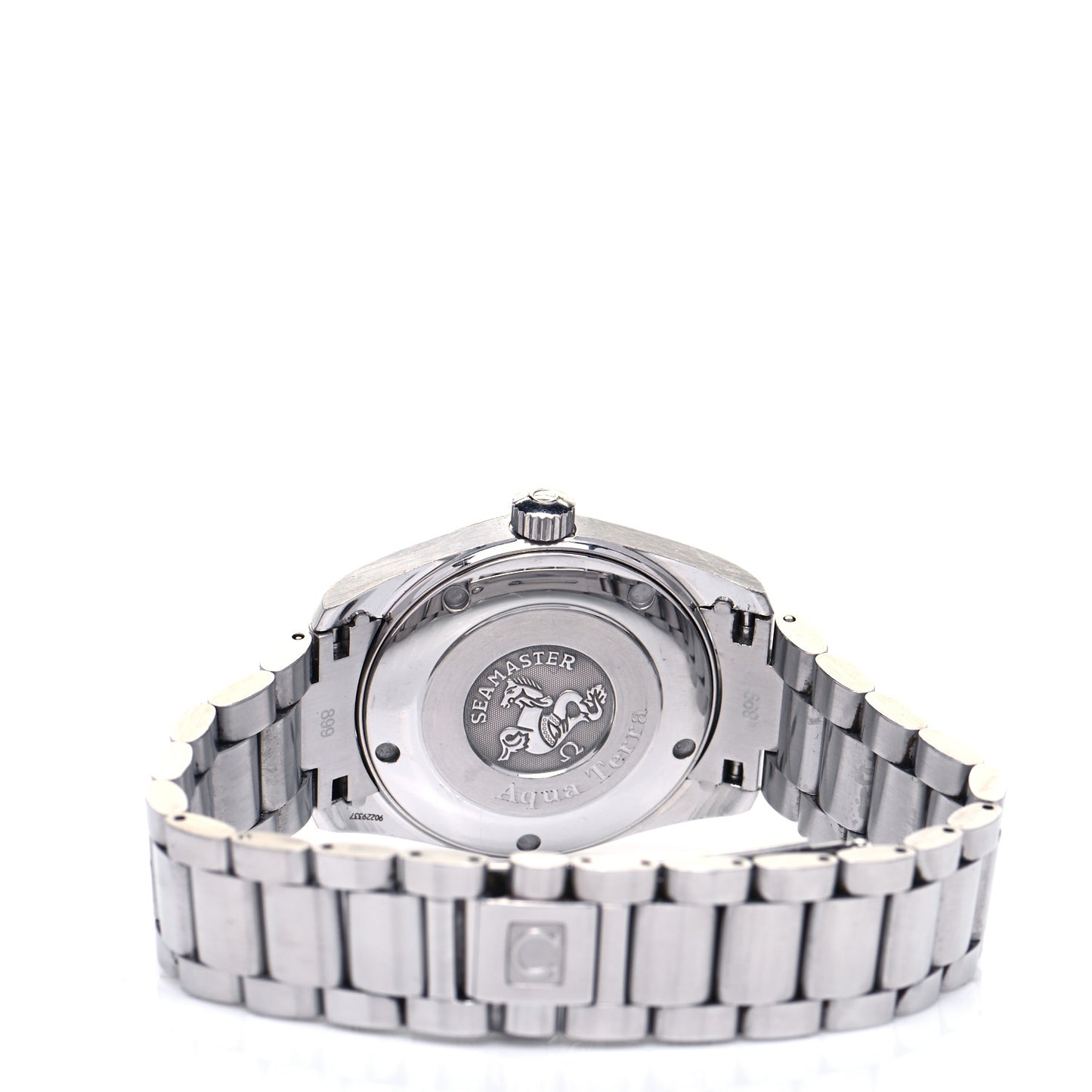 Stainless Steel 36mm Seamaster Aqua Terra Quartz Watch Black 2518.50