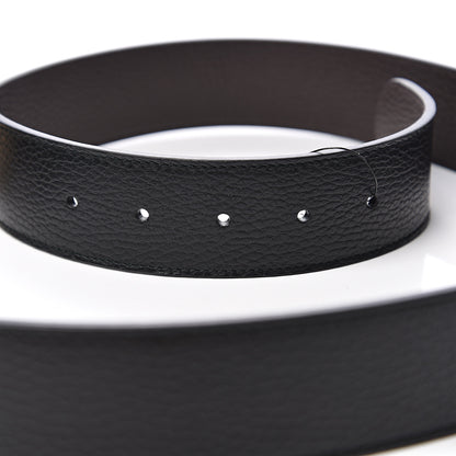 Gucci Dollar Calfskin 1973 Reversible Belt 95 38 Black Testa di Moro 4 of 4