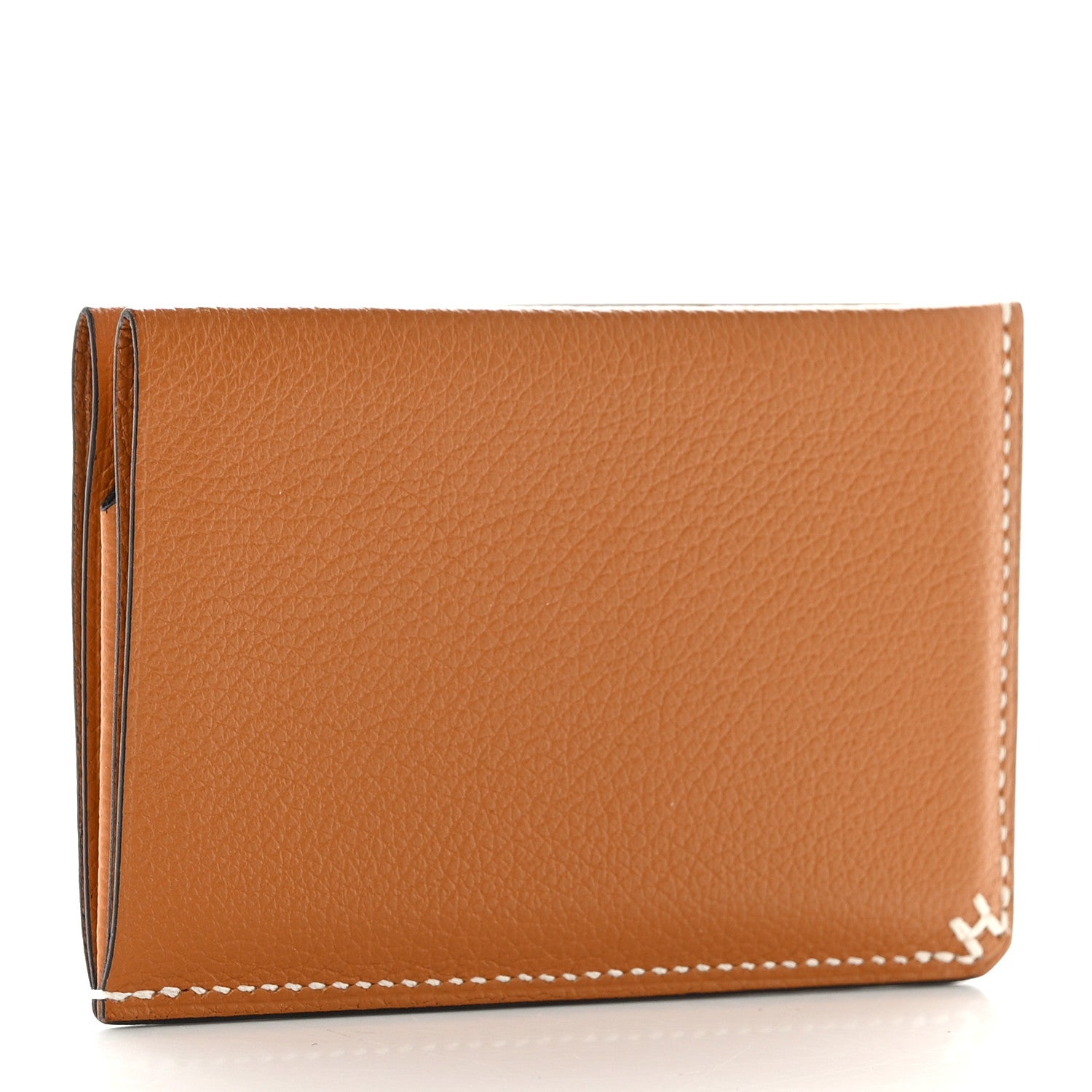 Hermes Evercolor Sellier Card Holder Caramel 3 of 8