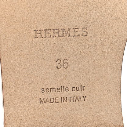 Hermes Epsom Oran Sandals 36 Rose Pale 7 of 9