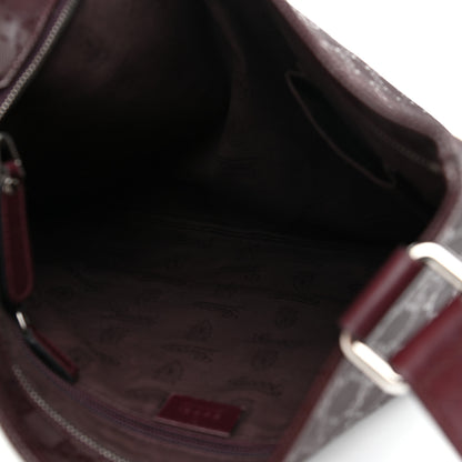 Gucci Imprime Monogram Small Flat Messenger Bag Bordeaux 5 of 11
