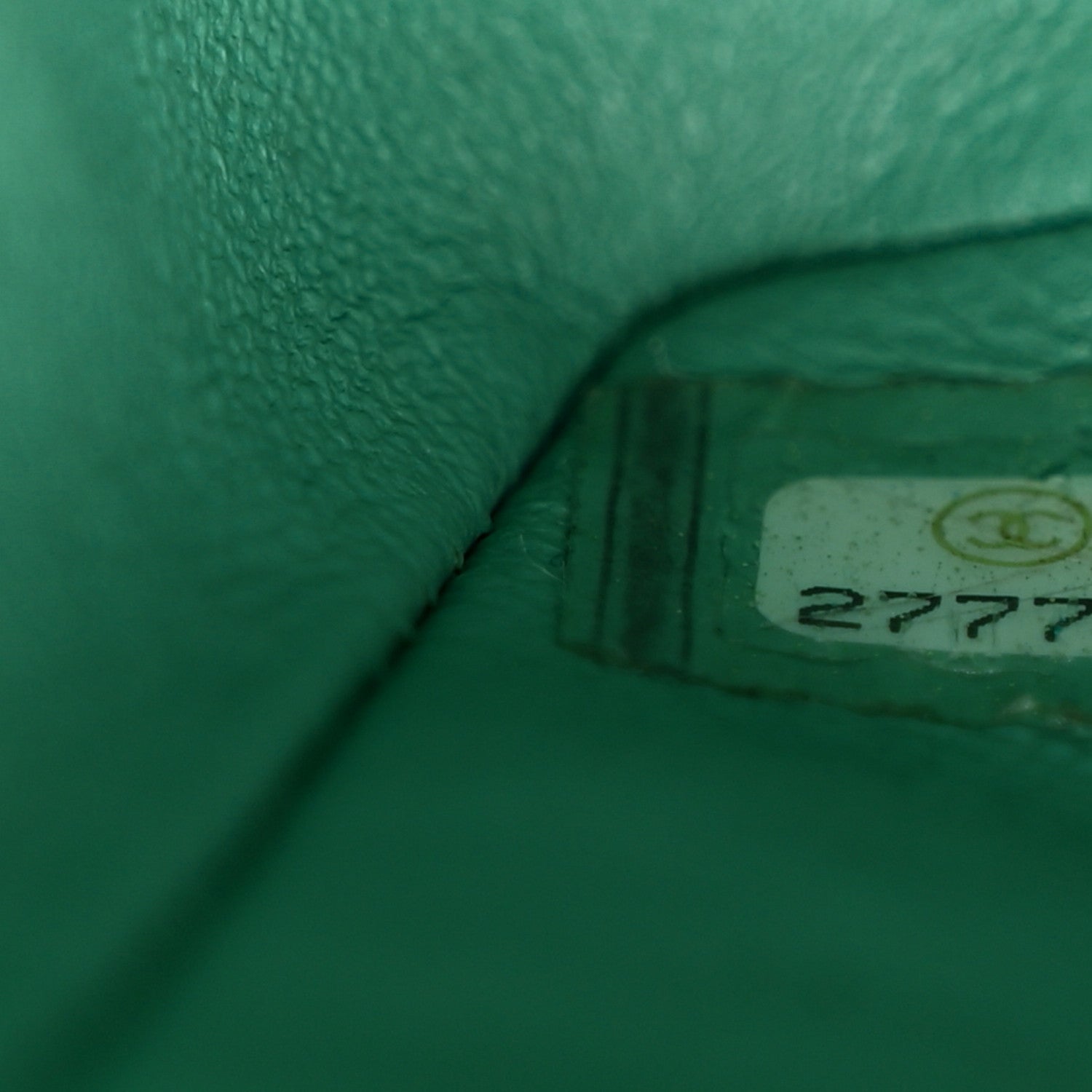 Chanel Caviar Flat Chevron Quilted Small Double Flap Green 8 of 13