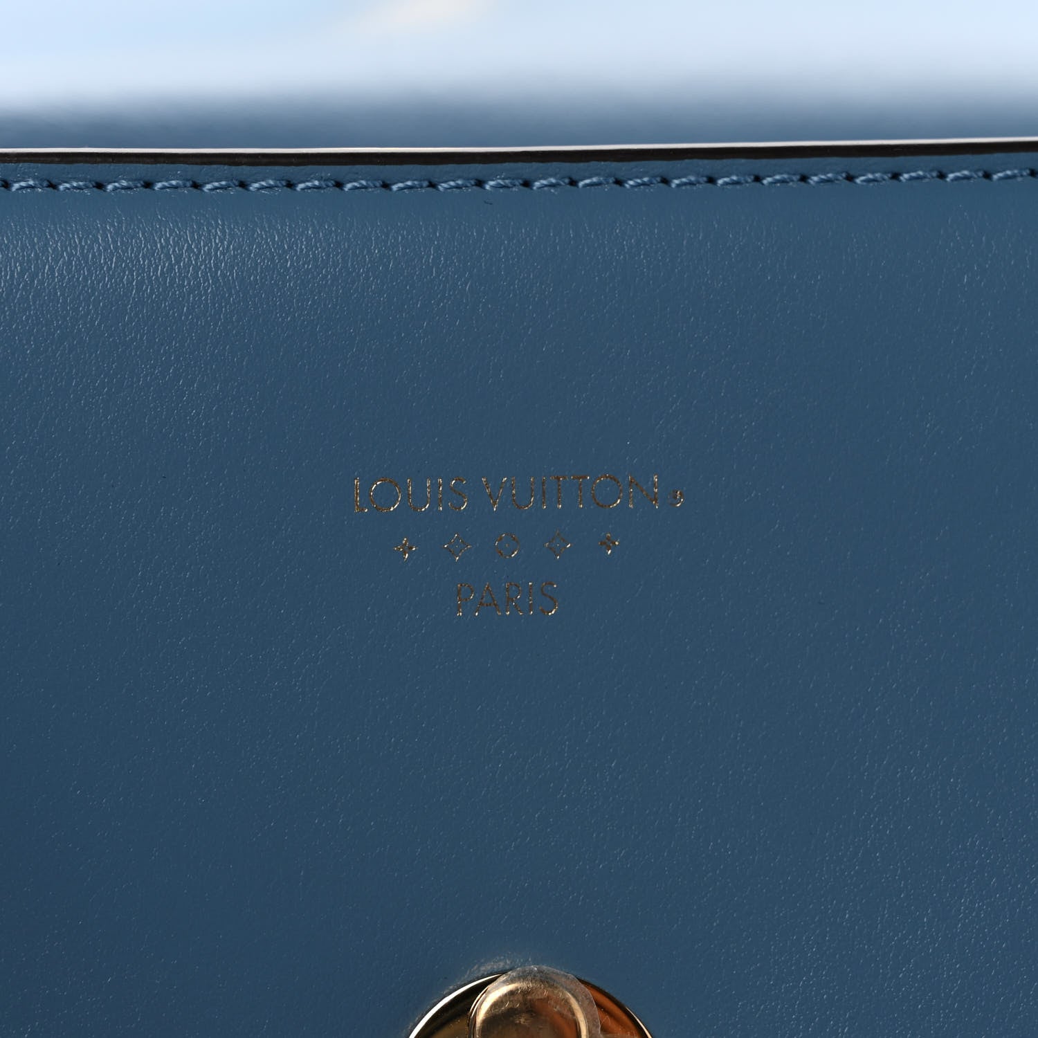 Louis Vuitton Smooth Calfskin LV Pont 9 Blue Orage 6 of 8