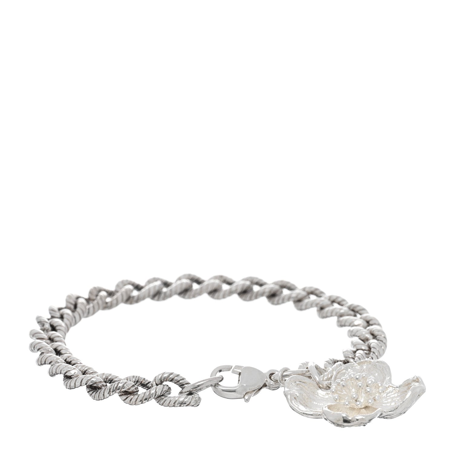 Tiffany Sterling Silver Dogwood Charm Bracelet 1 of 3