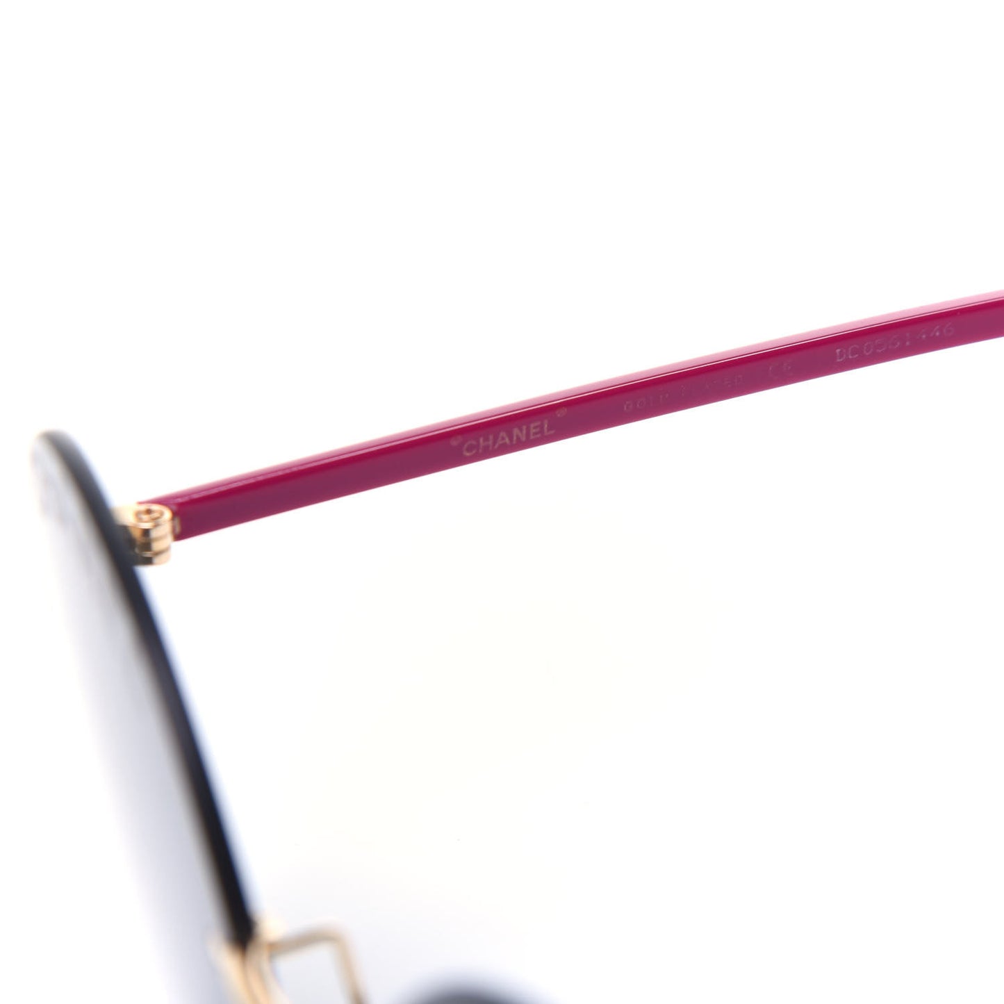X PHARRELL WILLIAMS Gold Plated Acetate Round Sunglasses Pink