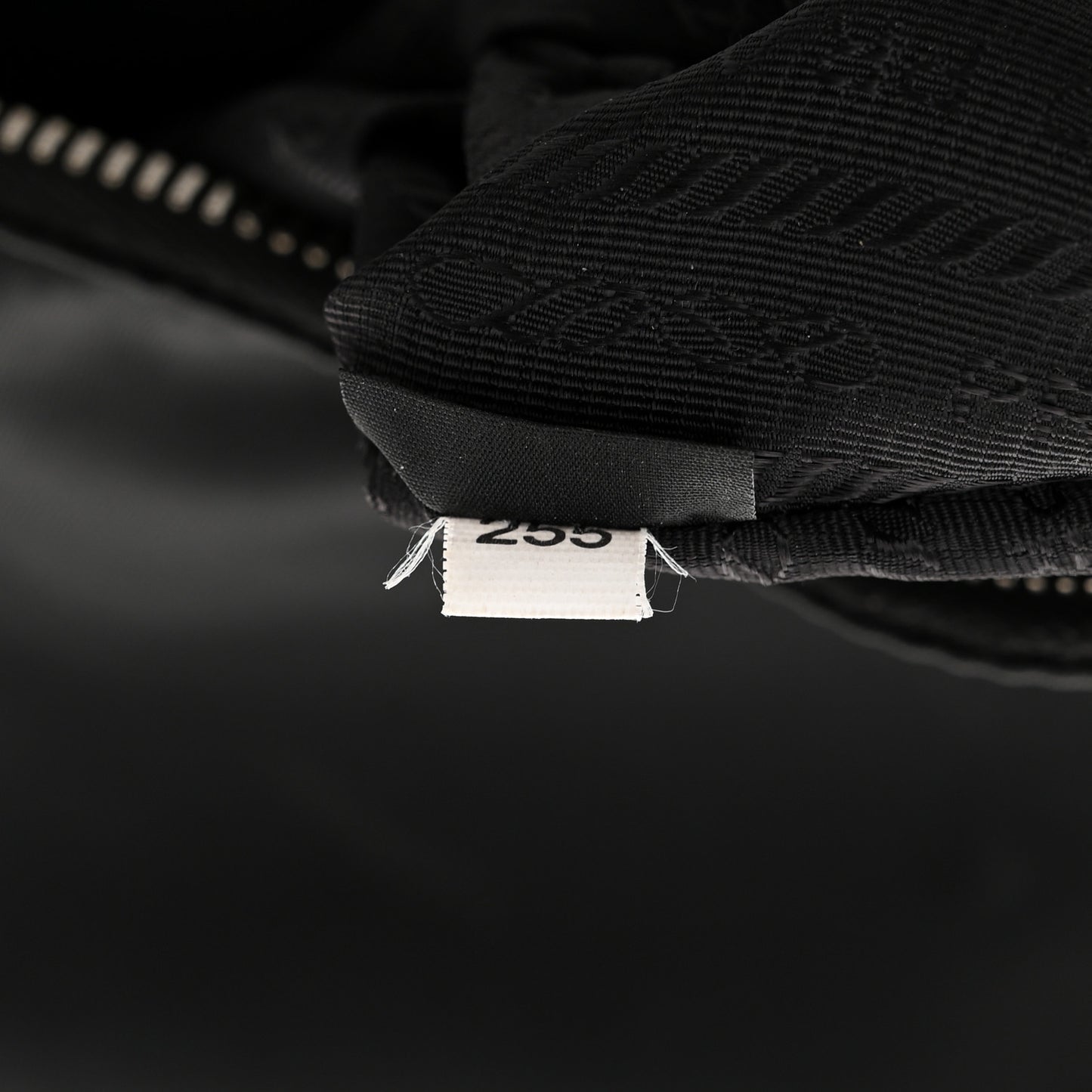 Tessuto Nylon Saffiano Mini Re-Edition 2005 Bag Black
