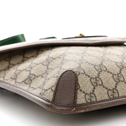 Gucci GG Supreme Monogram Web Medium Neo Vintage Flap Messenger Bag Beige New Acero 9 of 14