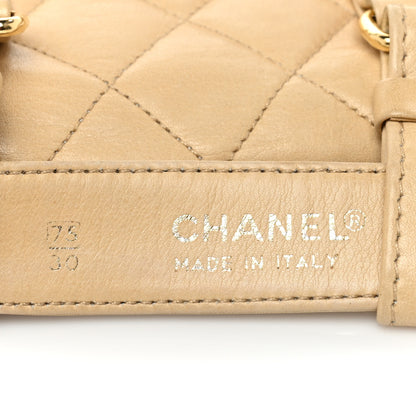 Chanel Lambskin Quilted Flap Waist Belt Bag 75 30 Beige 15 of 24