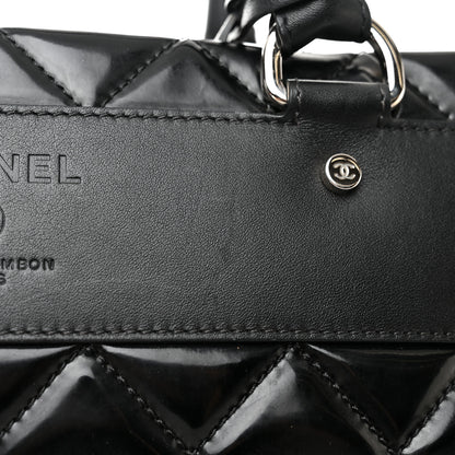 Chanel Vinyl Calfskin Viaggio Travel Bag Black 11 of 12