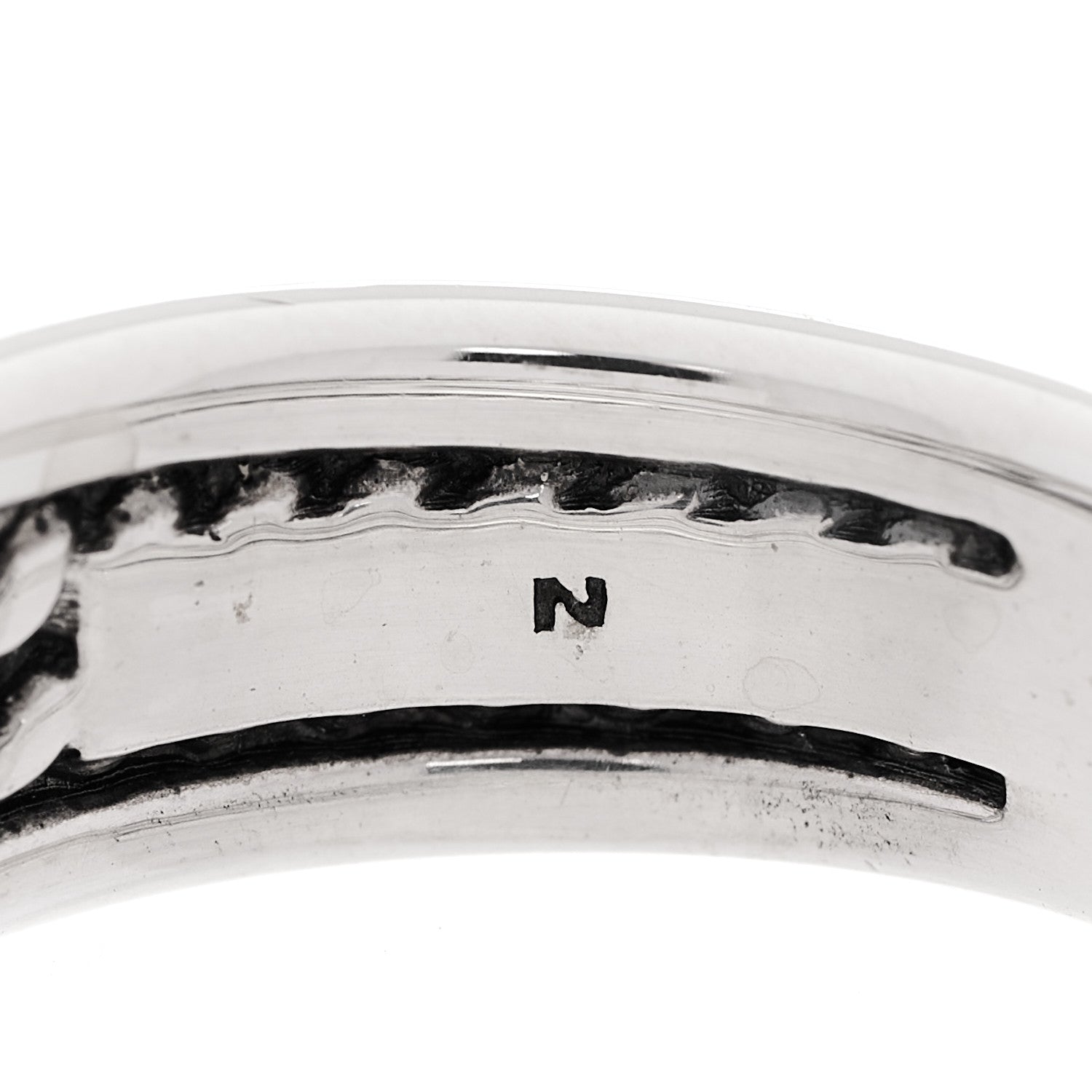 David Yurman Sterling Silver Diamond X Crossover Ring 52 6 5 of 5