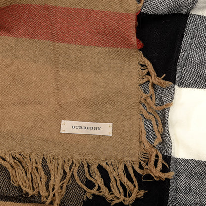 Burberry Merino Wool House Check Square Scarf Brown 2 of 3