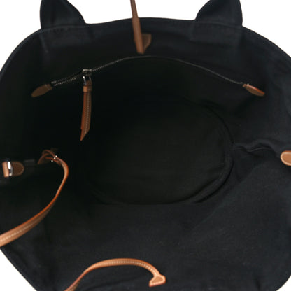 Prada Canapa Small Shopping Tote Black 6 of 10