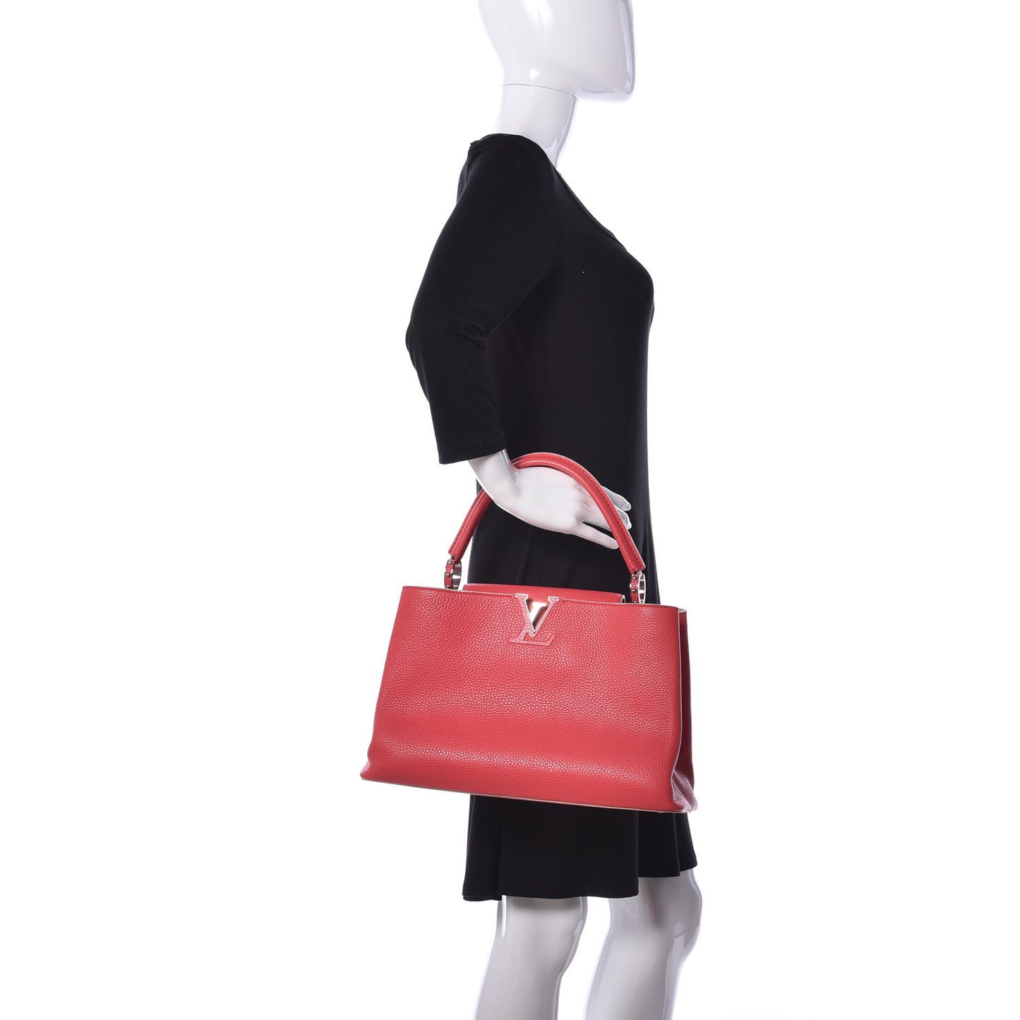 Taurillon Capucines MM Rubis