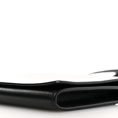 Balenciaga Grained Calfskin Phone Holder Black 9 of 10