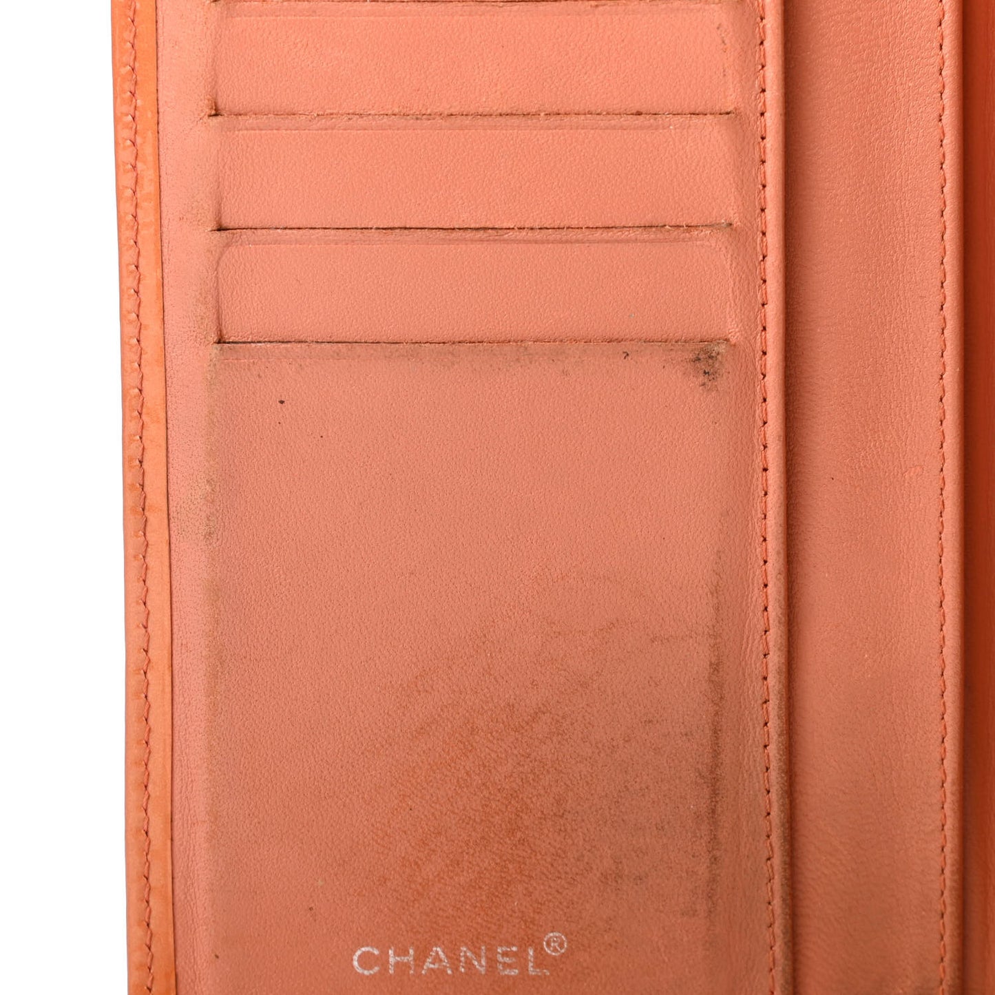 Patent CC Yen Wallet Orange