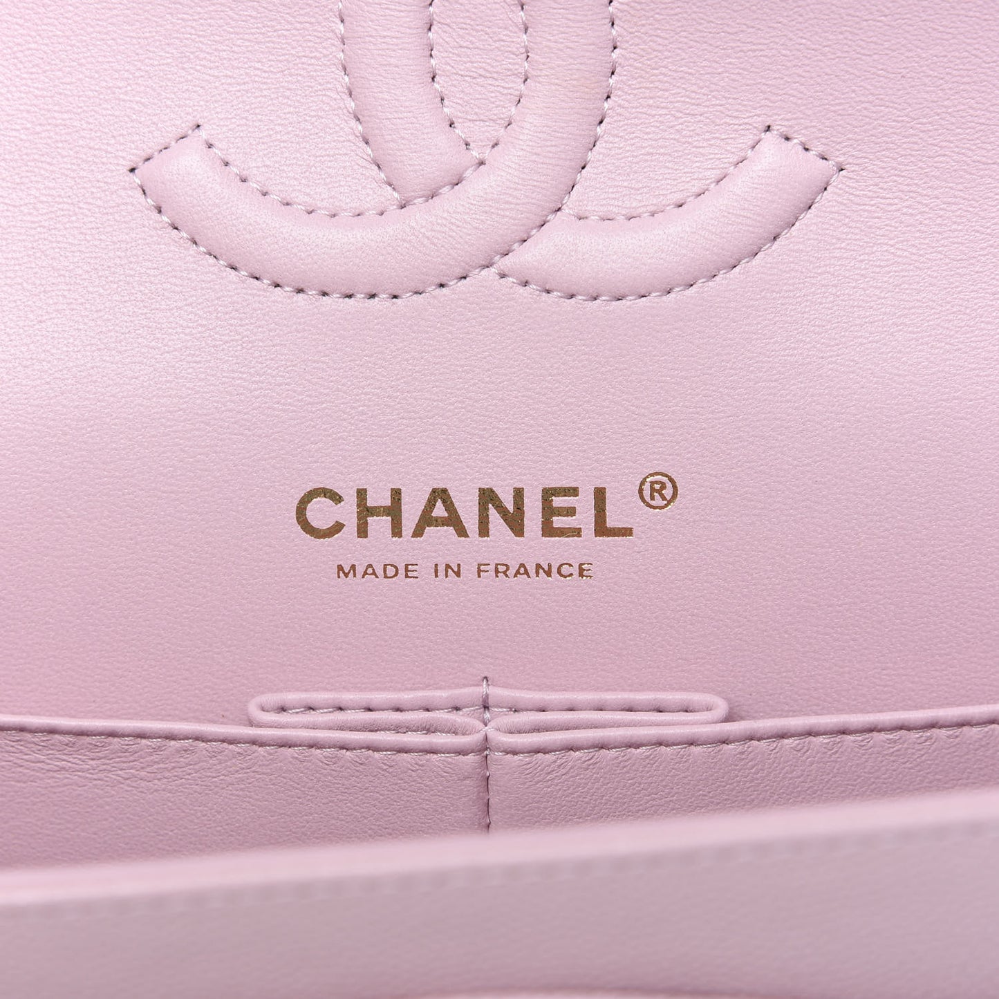 Caviar Quilted Medium Double Flap Light Pink
