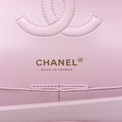 Chanel Caviar Quilted Medium Double Flap Light Pink 9 of 13