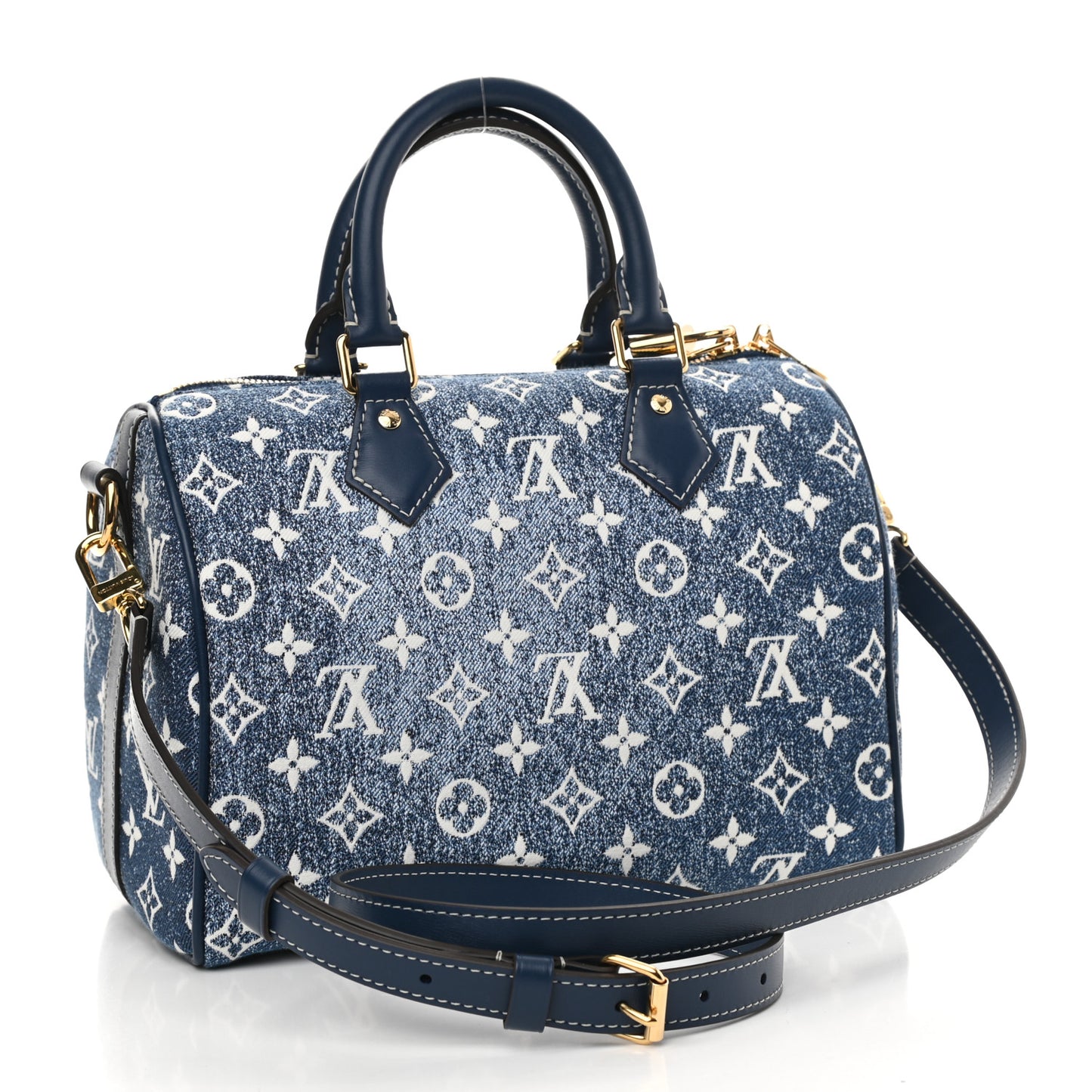 Monogram Jacquard Denim Speedy Bandouliere 25 Bleu