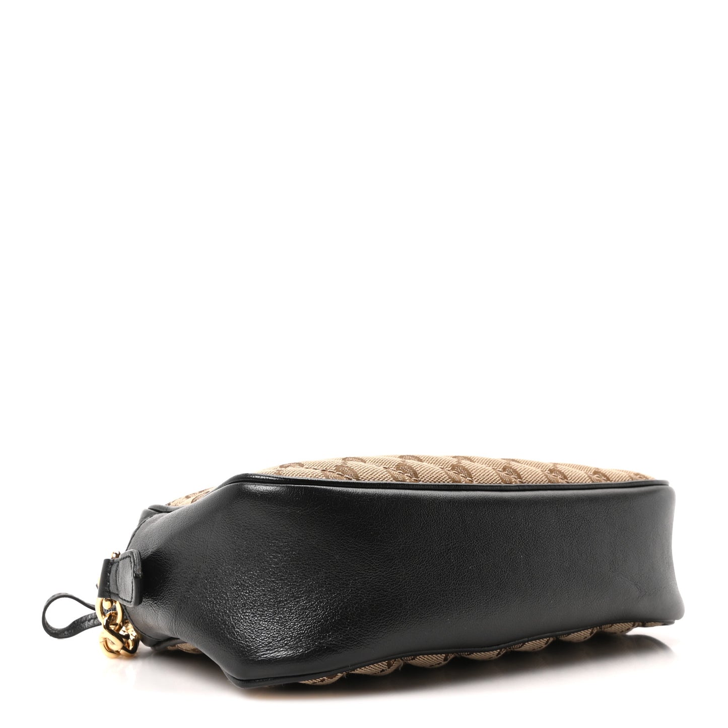 Monogram Matelasse Diagonal Small GG Marmont Chain Shoulder Bag Beige Black