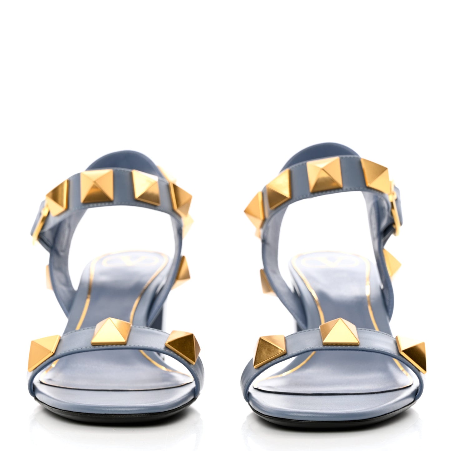 Calfskin Roman Stud 60mm Sandals 40.5 Niagara