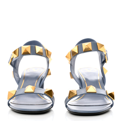 Valentino Garavani Calfskin Roman Stud 60mm Sandals 40.5 Niagara 2 of 9