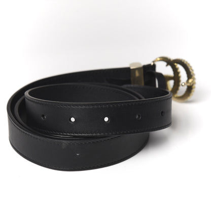 Gucci Moon Calfskin Torchon Double G 25mm Belt 90 36 Black 3 of 5