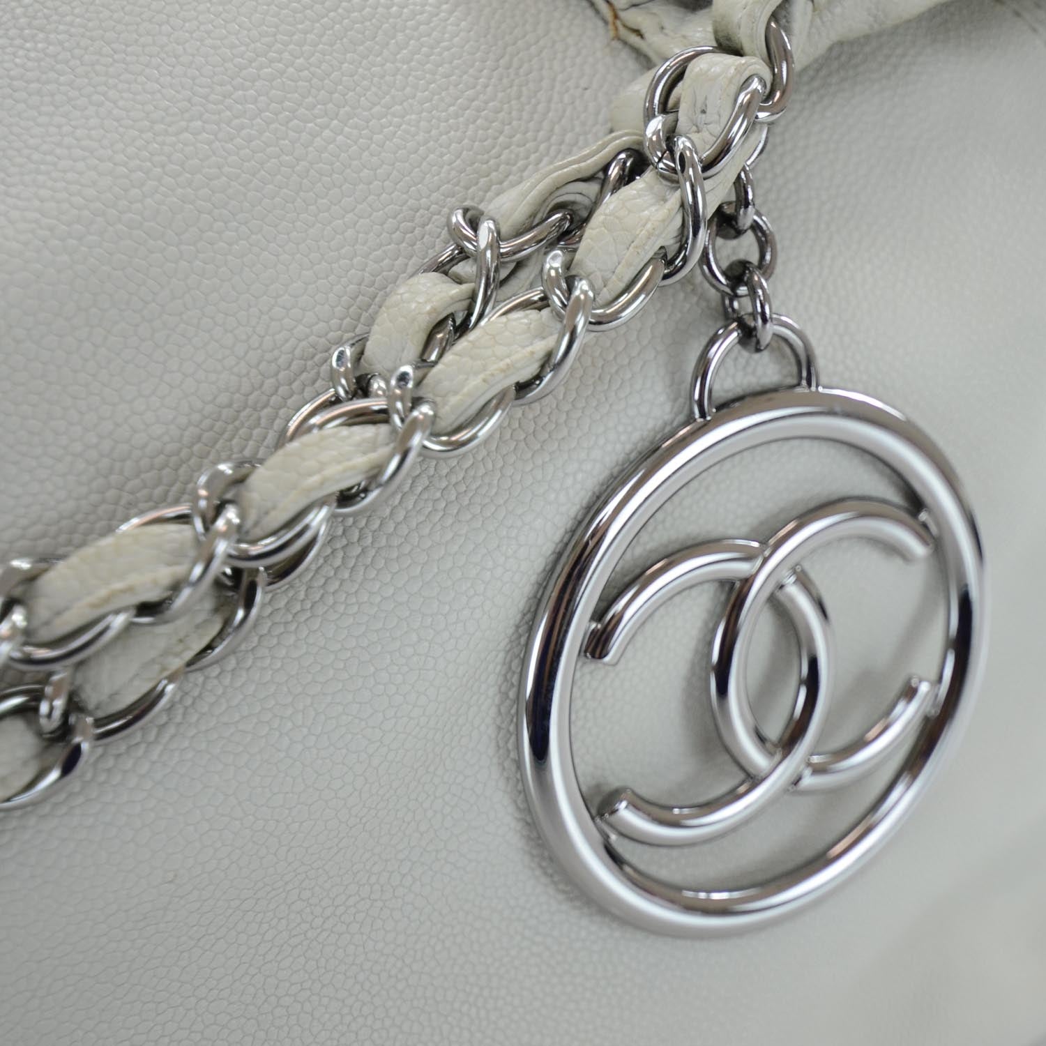 Chanel Caviar Coco Cabas White 4 of 11