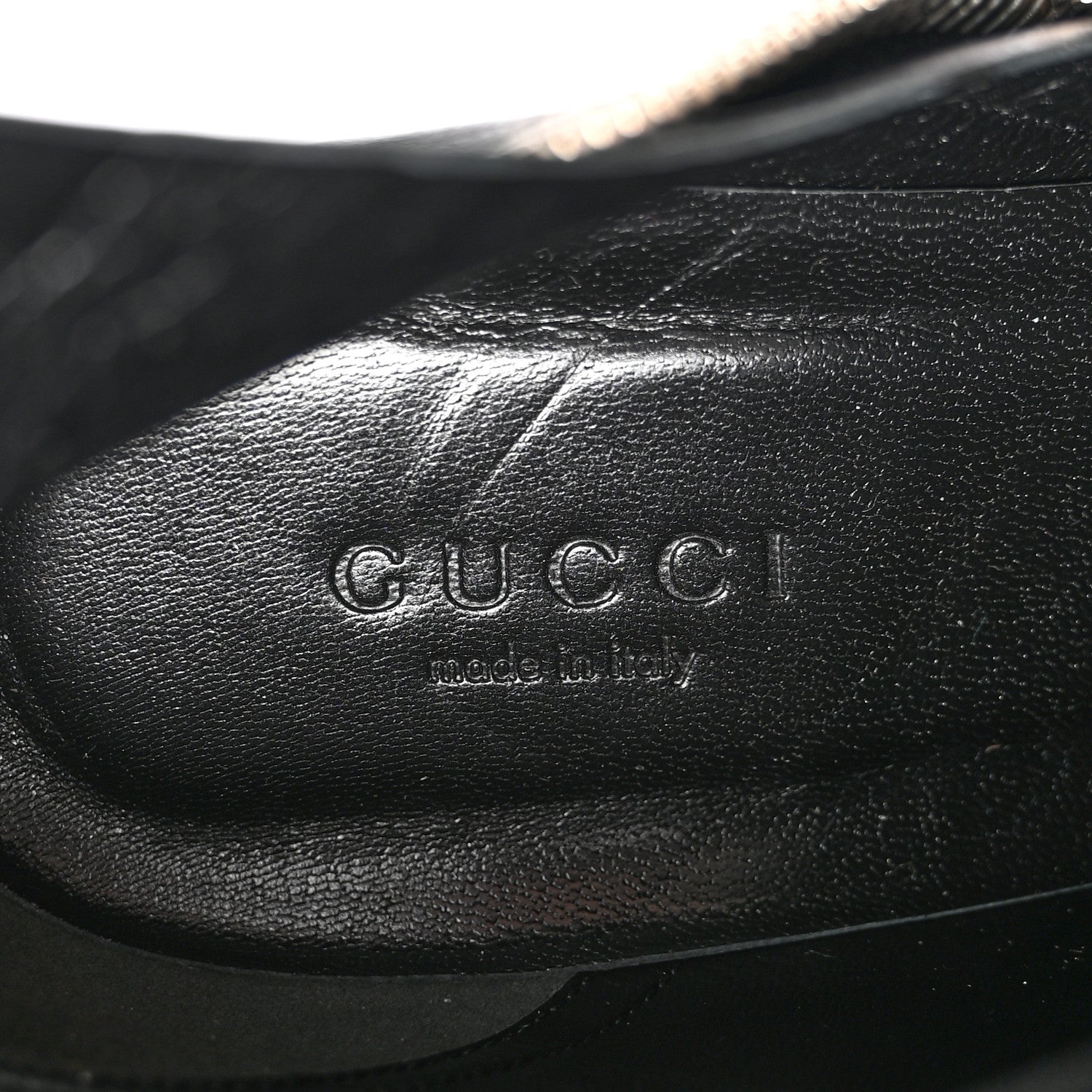 Gucci Kid Side Zip Platform Boots 37.5 Black 7 of 11