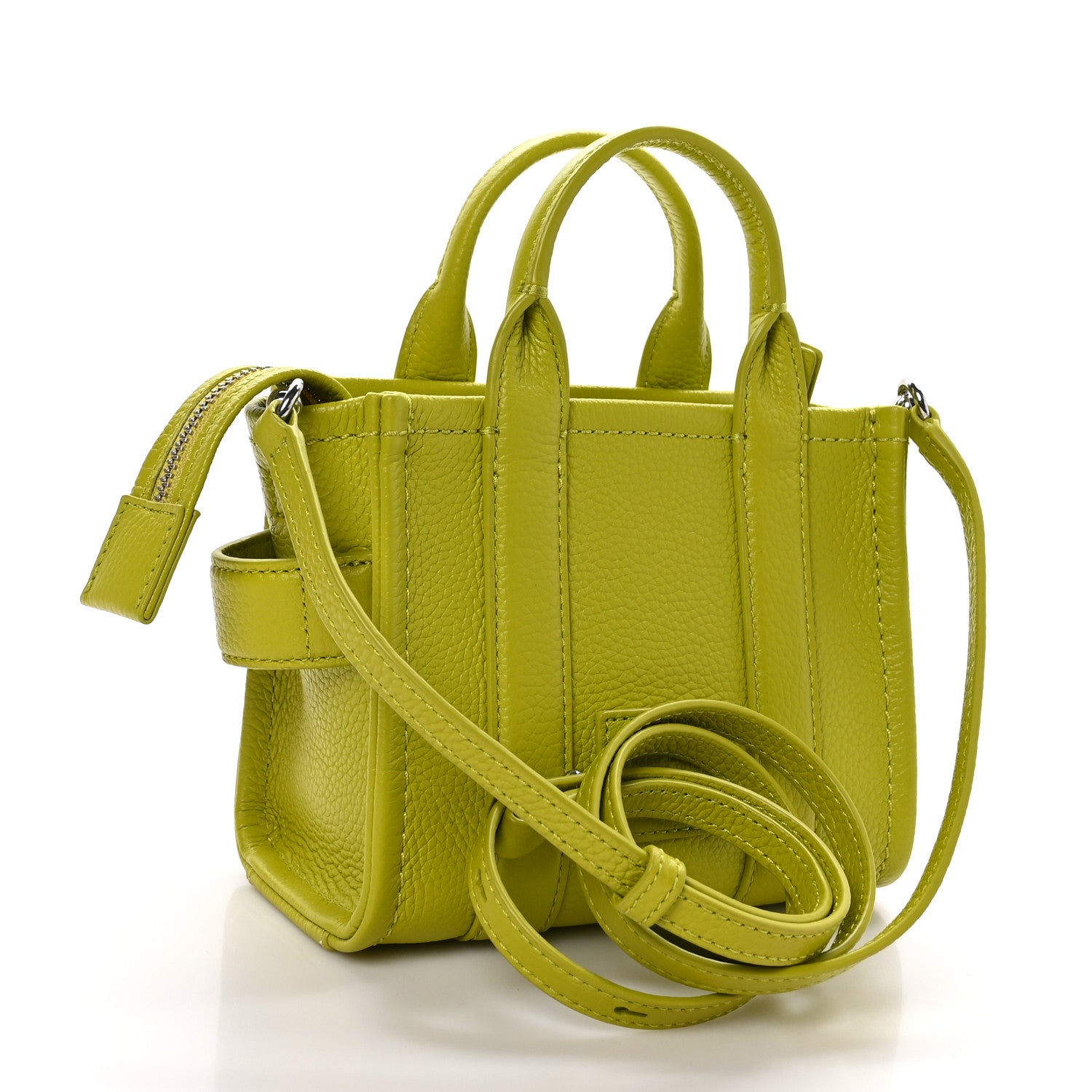 Marc Jacobs Grained Calfskin Micro The Tote Bag Citronelle 3 of 9