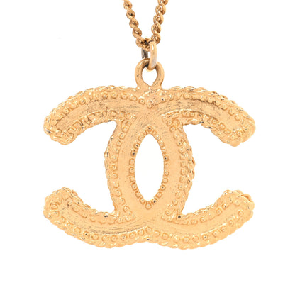 Chanel CC Necklace Matte Gold 4 of 7