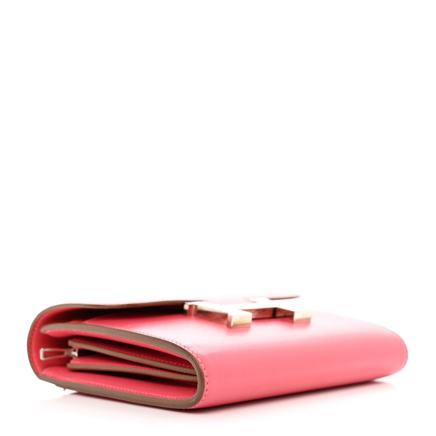 Hermes Tadelakt Constance Short Wallet Rose Lipstick 4 of 8