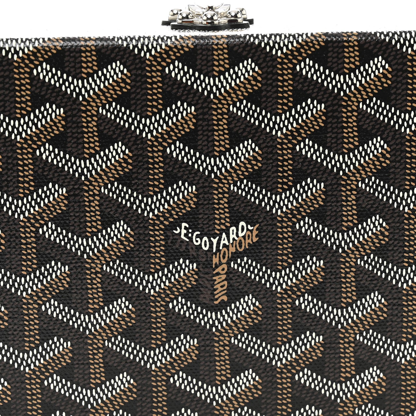 Goyardine Minaudiere Trunk Bag Black