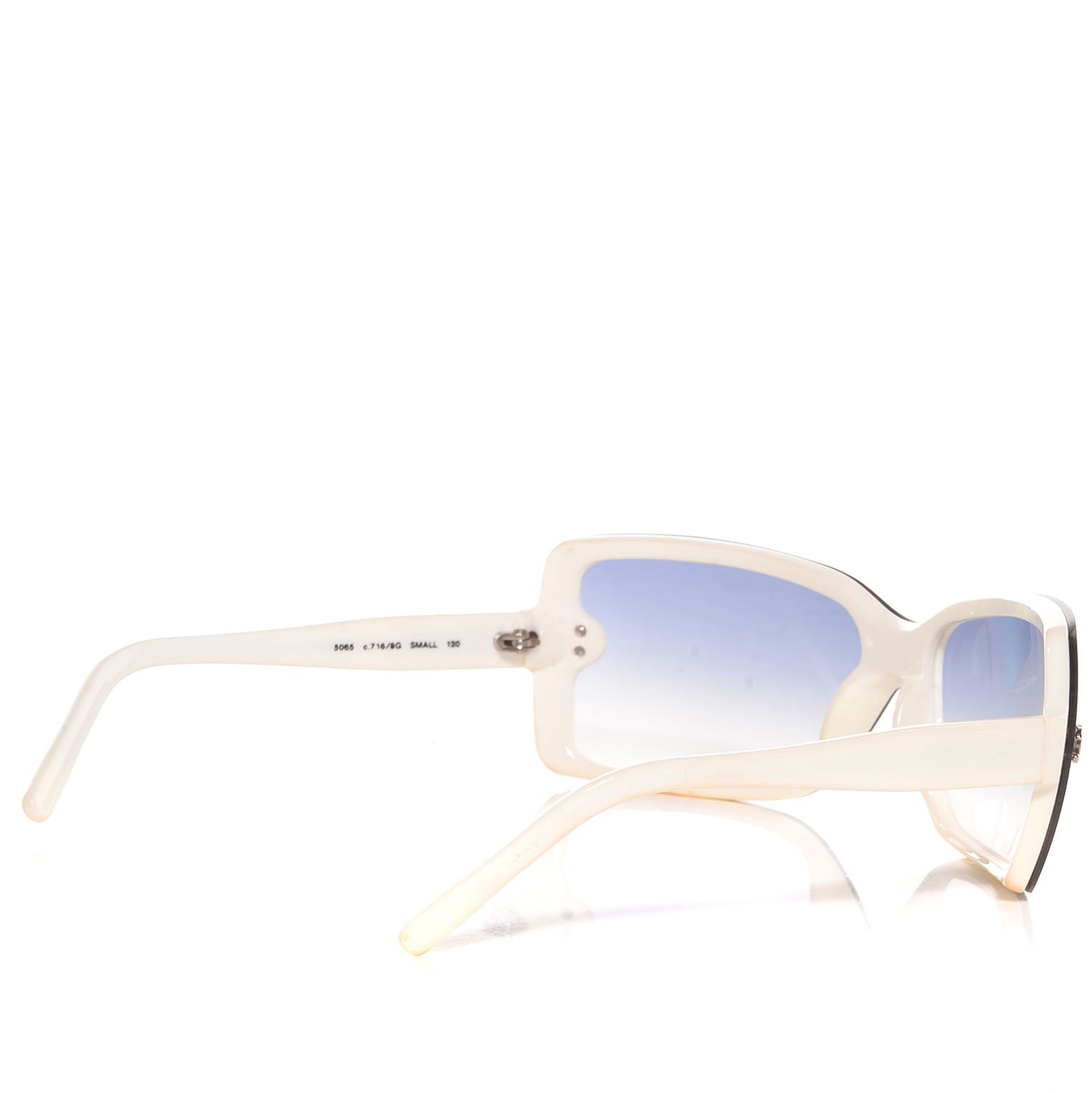 Chanel CC Logo Sunglasses 5065 White 2 of 5