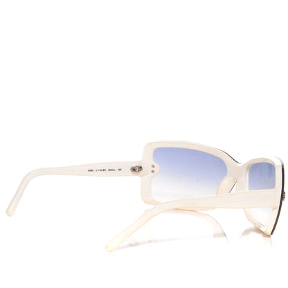 Chanel CC Logo Sunglasses 5065 White 2 of 5
