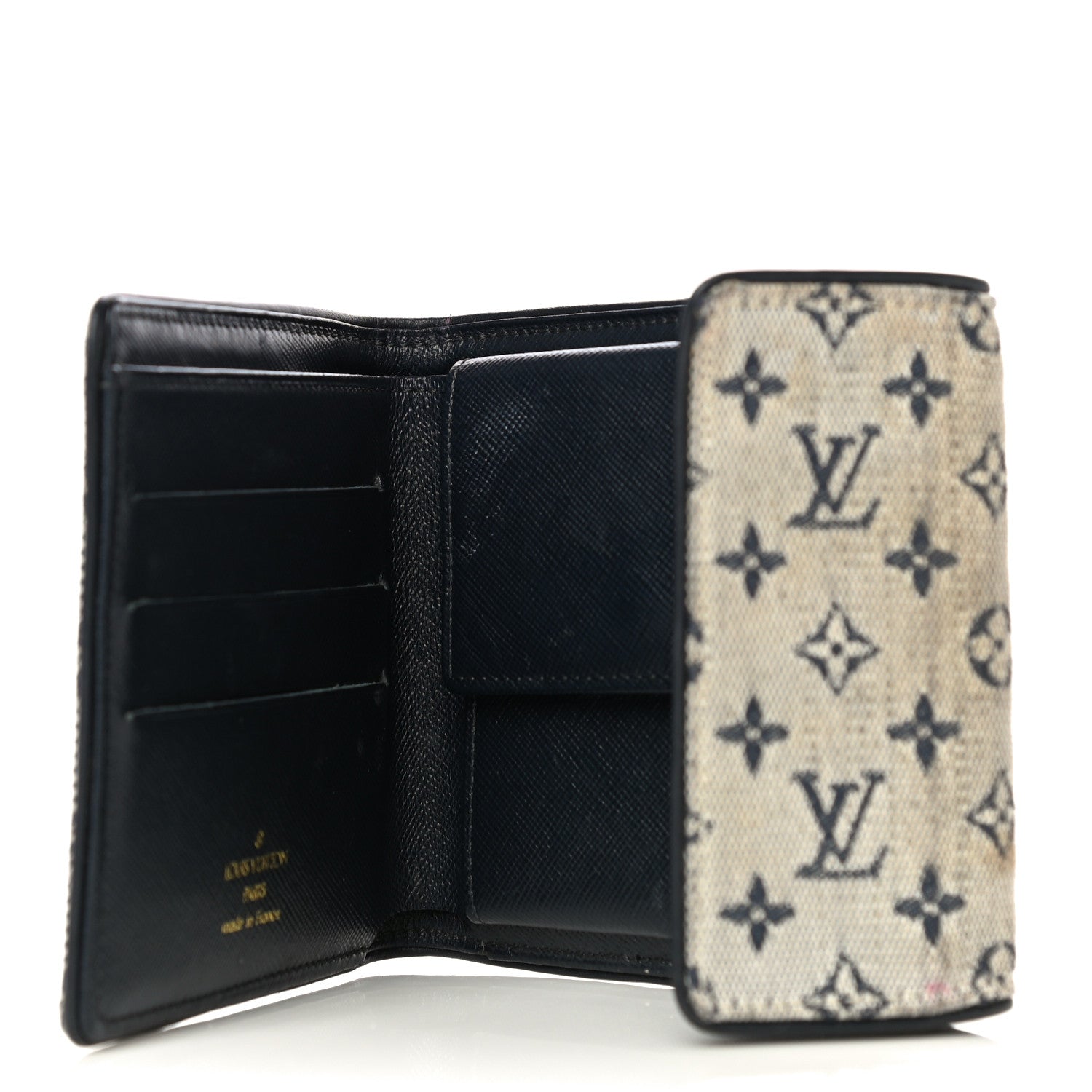 Louis Vuitton Mini Monogram Compact Wallet Blue 5 of 29