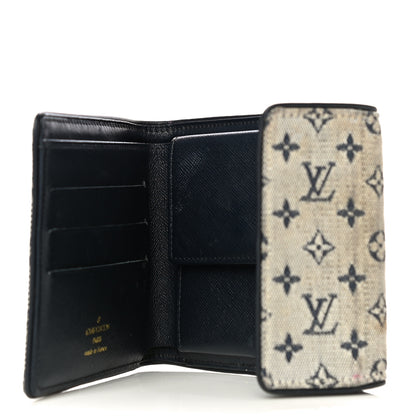 Louis Vuitton Mini Monogram Compact Wallet Blue 5 of 29