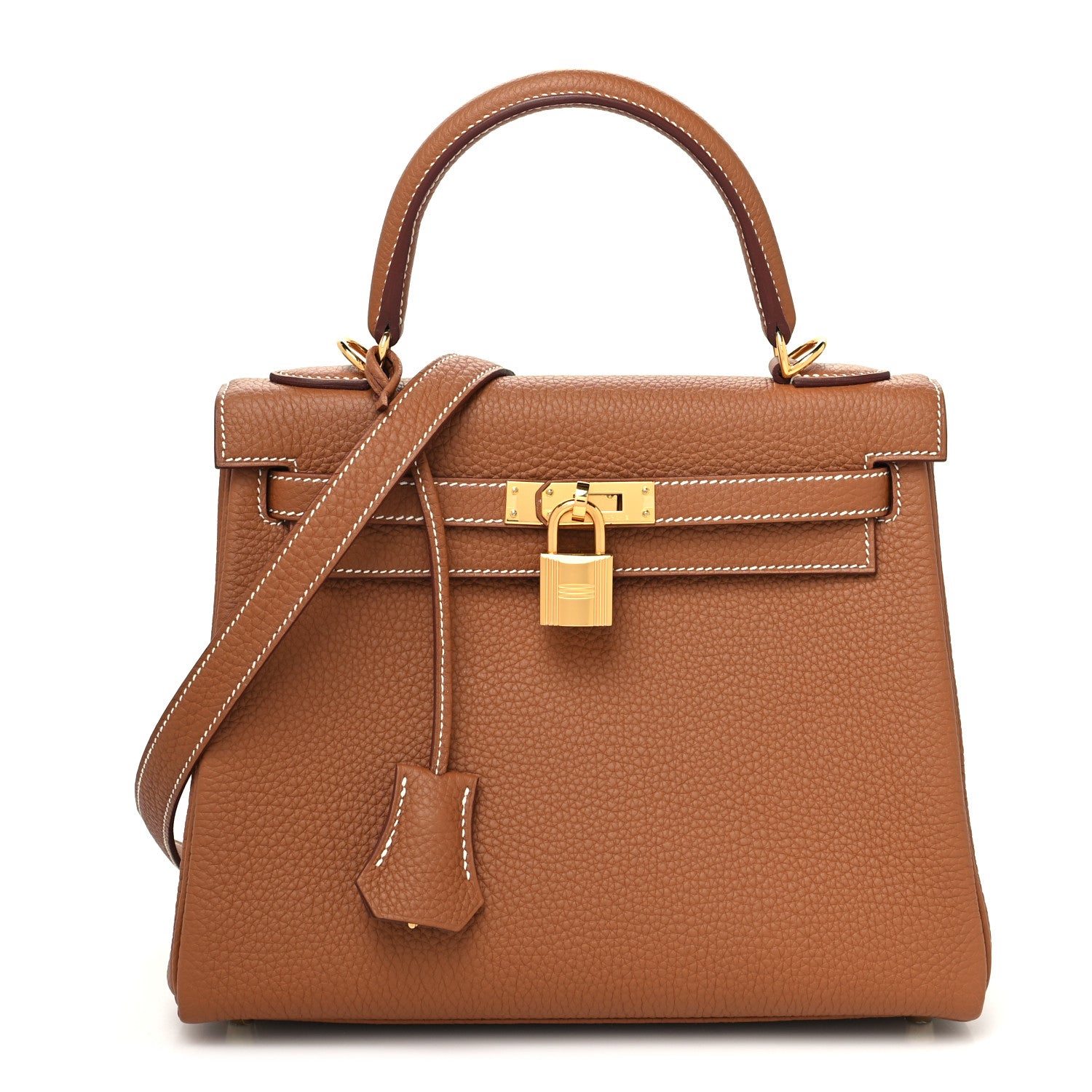 Hermes Togo Kelly Retourne 25 Gold 1 of 12