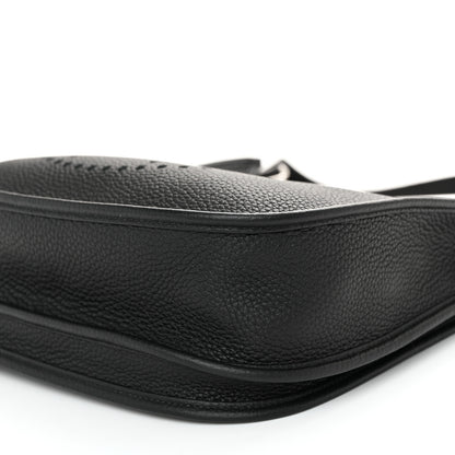 Hermes Taurillon Clemence Evelyne III PM Black 10 of 11
