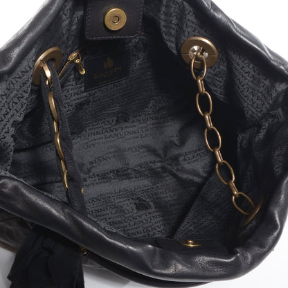 Lanvin Lambskin Quilted Amalia Mini Cabas Black 5 of 9