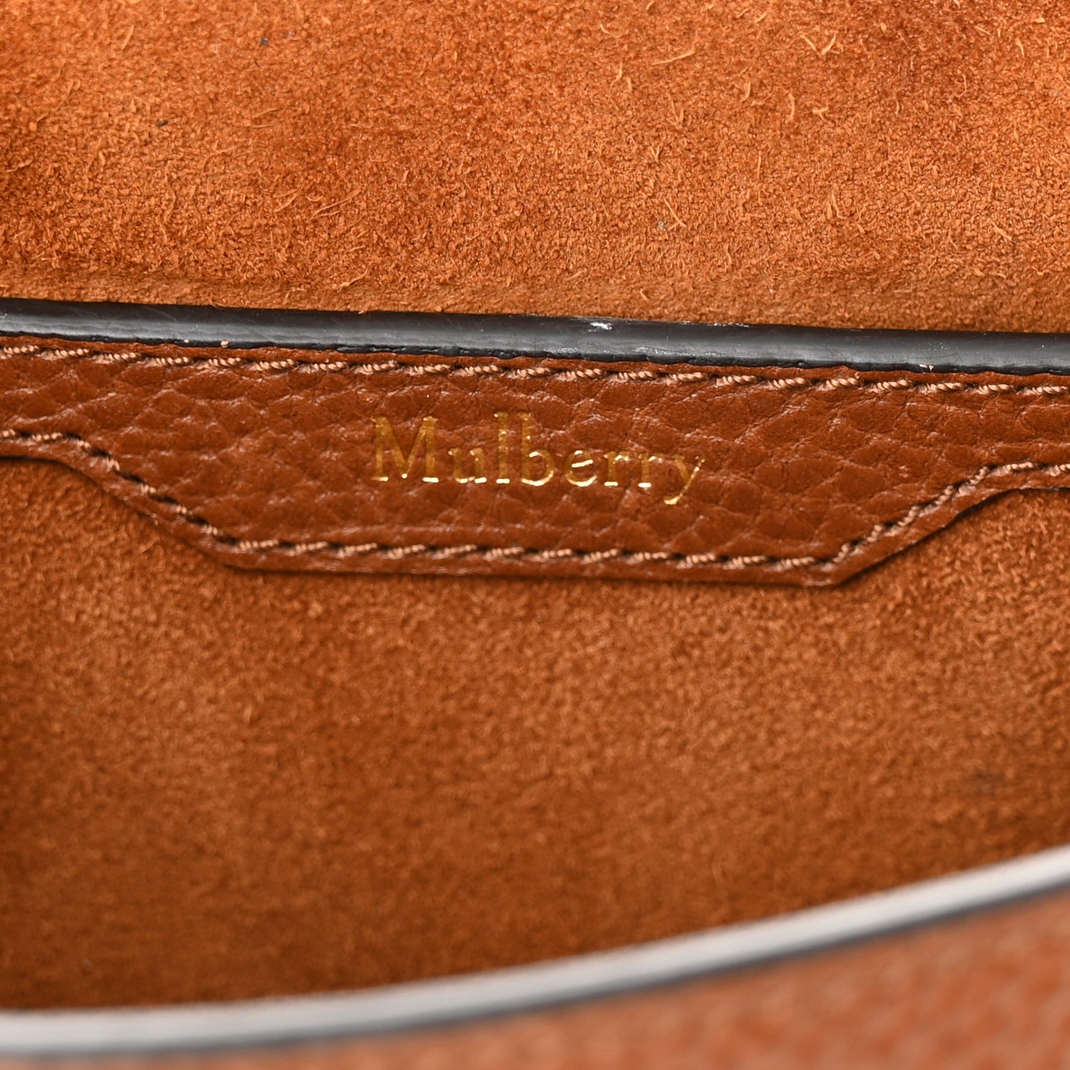 Mulberry Small Classic Grain Calfskin Small Amberley Satchel Oak 6 of 12